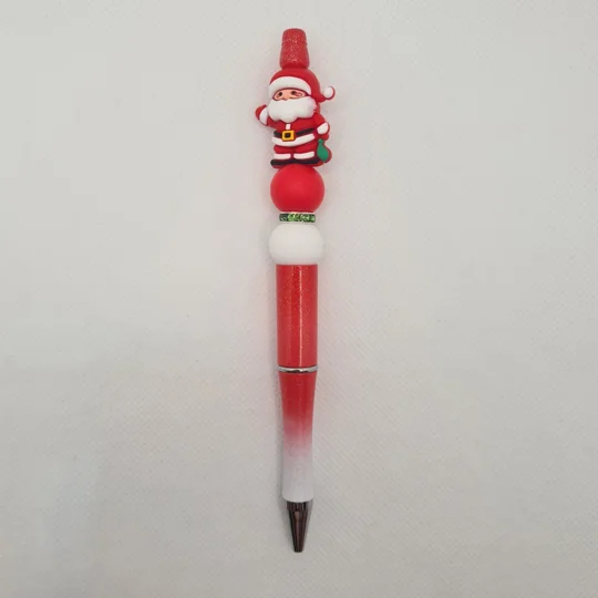 Santa Silicone Bead Pen