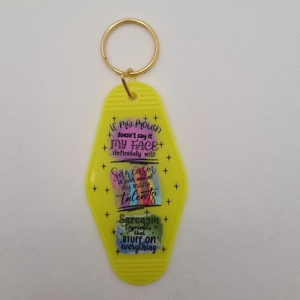 Sarcasm Keychain