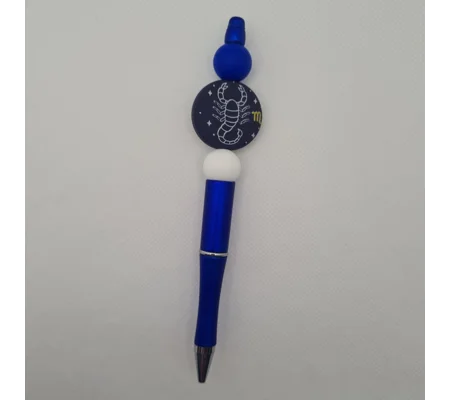 Scorpio Star Sign Silicone Bead Pen