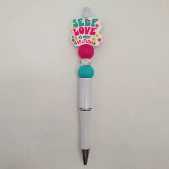 Self Love Is Not Selfish Silicone Bead Pen