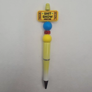 Shit Show Ticket Silicone Bead Pen