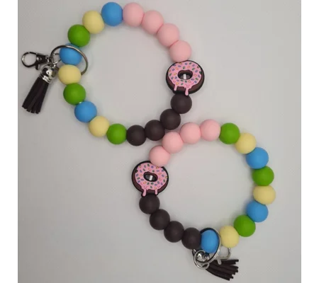 Donut Silicone Bead Wristlet