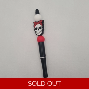 Skull Silicone Bead Pen