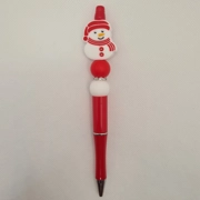 Snowman Silicone Bead Pen