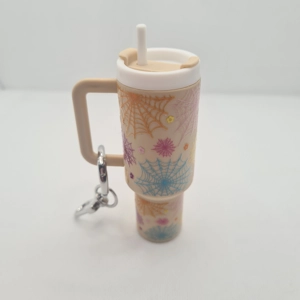 Spider Web Mini Tumbler Keychain