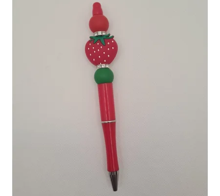 Strawberry Silicone Bead Pen