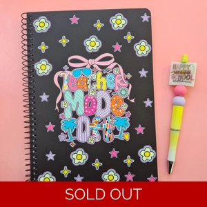 Teacher Mode Off Notebook and Pen Bundle