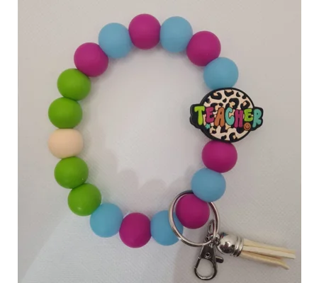 Teacher Silicone Bead Wristlet