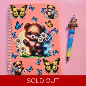Teddy Bear Notebook and Pen Bundle