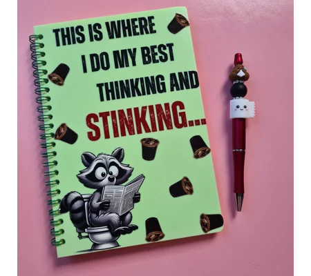 Thinking and Stinking Notebook and Pen Bundle
