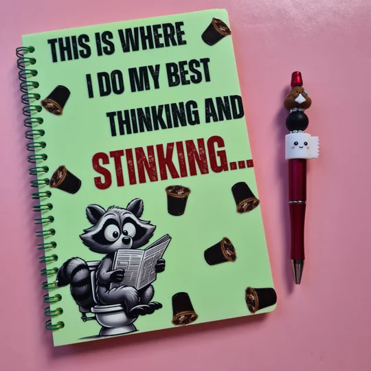 Thinking and Stinking Notebook and Pen Bundle
