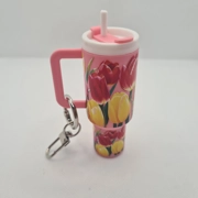 Tulip Mini Tumbler Keychain