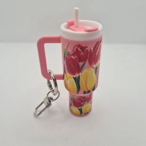 Tulip Mini Tumbler Keychain