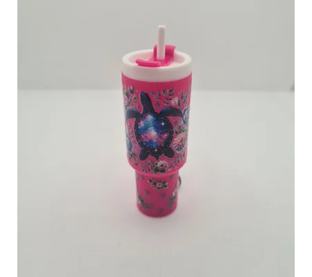 Turtle Mini Tumbler Keychain