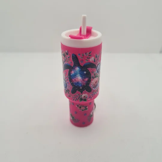 Turtle Mini Tumbler Keychain