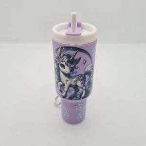 Unicorn Moon Mini Tumbler Keychain