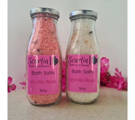 Vanilla Rose Bath Salts 300g