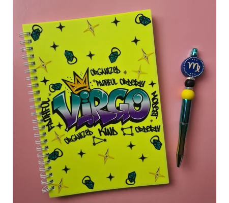 Virgo Star Sign Notebook and Pen Bundle