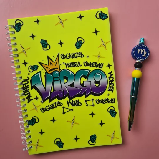 Virgo Star Sign Notebook and Pen Bundle