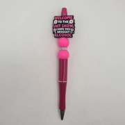 Welcome To The Shit Show Silicone Bead Pen