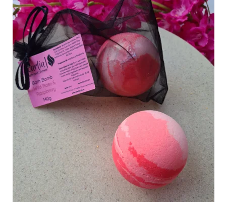 Wild Rose and Raspberry Bath Bomb 140g