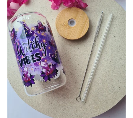 Witchy Vibes Glass Cup
