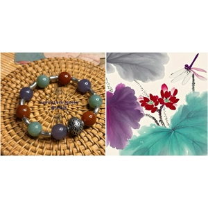 [Limited] Hetian Jade Multigem  Bracelet 和田玉多寶手串