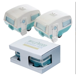 1 x Ceramic Salt & Pepper Set - Caravan Home Is Where You Park It