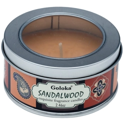 2 x Goloka Wax Candle Tin: Sandalwood and Citronella