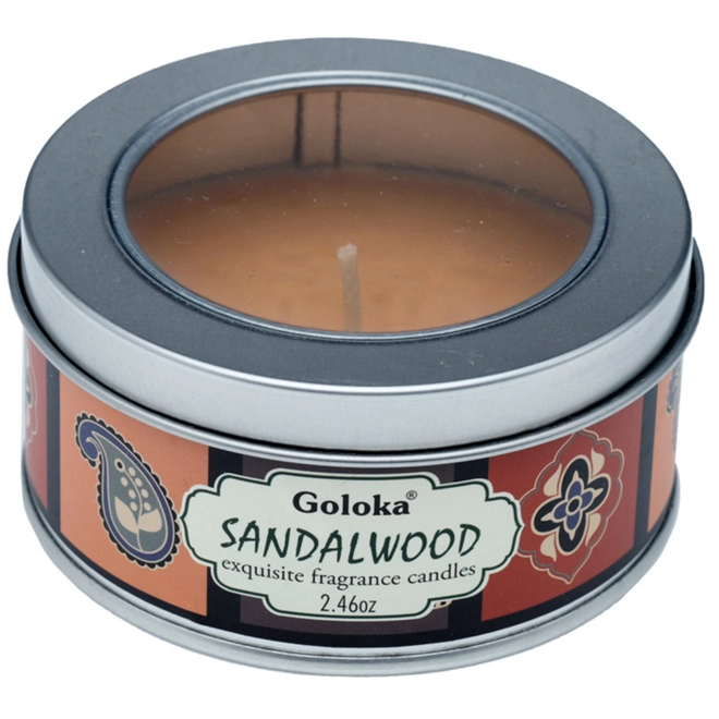 product Image for 2 x Goloka Wax Candle Tin: Sandalwood and Citronella