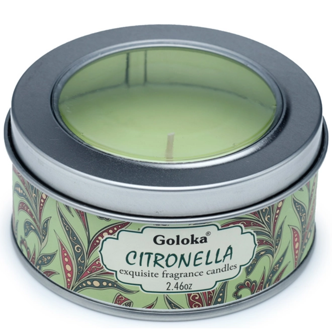 Additional Image for 2 x Goloka Wax Candle Tin: Sandalwood and Citronella