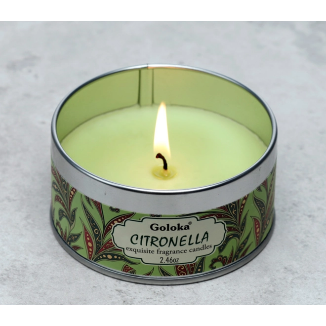 Additional Image for 2 x Goloka Wax Candle Tin: Sandalwood and Citronella