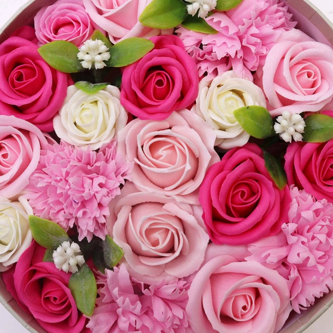 Additional Image for Merci Bouquet - Soap Flowers Round Gift sets - 4 Veriations