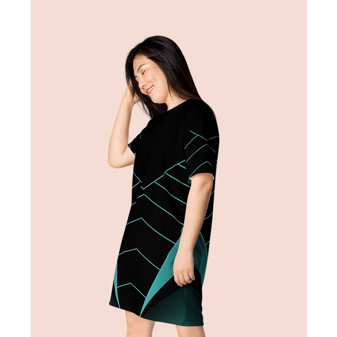 Additional Image for Vivid Convergence T-Shirt Dress From £36.77 (excl Shipping)