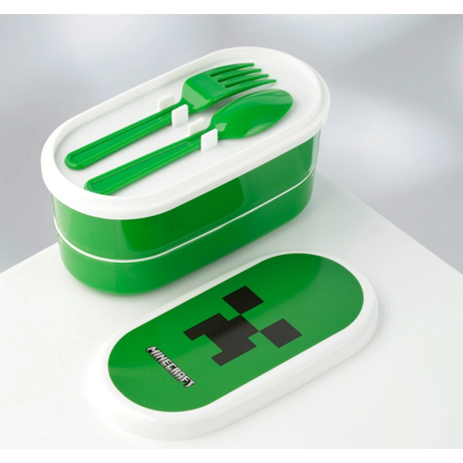 Additional Image for Minecraft Creeper Lunch Box & Reusable Insulated Drinks Bottle Digital Thermometer Set