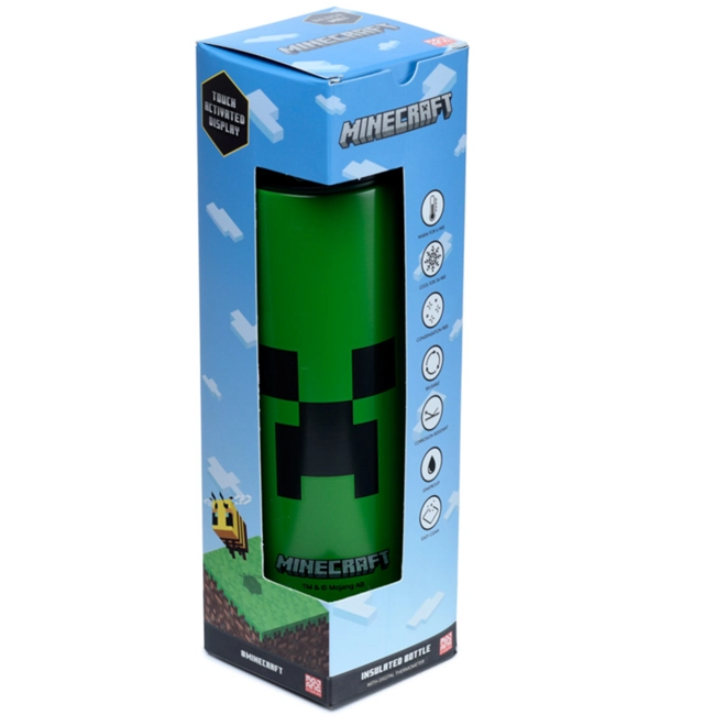 Additional Image for Minecraft Creeper Lunch Box & Reusable Insulated Drinks Bottle Digital Thermometer Set