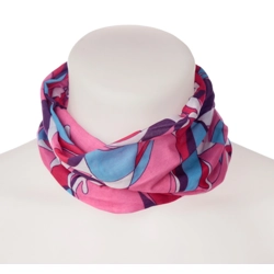 2 Neck Warmer Tube Scarfs Pink Set