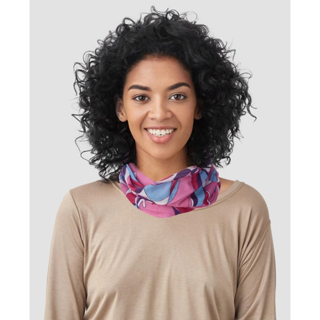 Additional Image for 2 Neck Warmer Tube Scarfs Pink Set