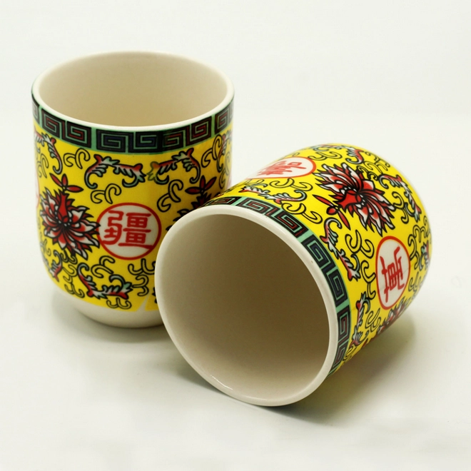 Additional Image for Tea Pot & 6x Herbal Tea Cups - Long Life Oriental Design