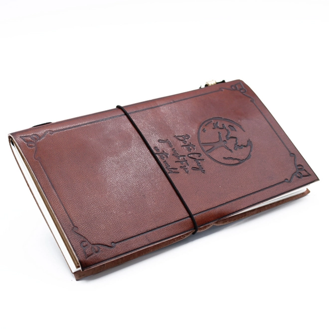 product Image for Handmade Leather Journal - Be the Change - Brown (80 pages)
