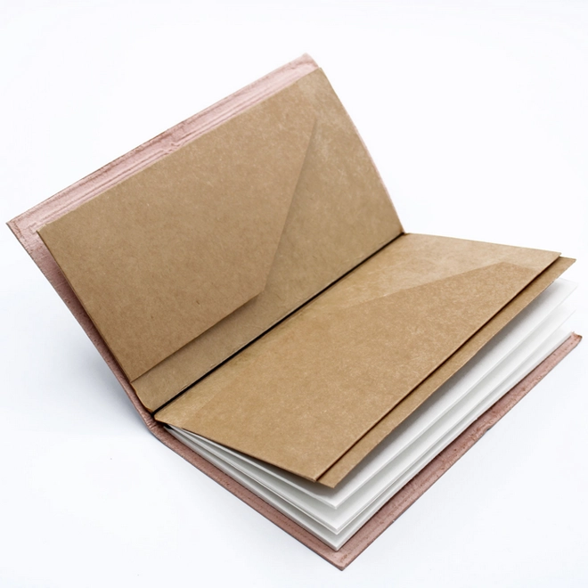 Additional Image for Handmade Leather Journal - Be the Change - Brown (80 pages)