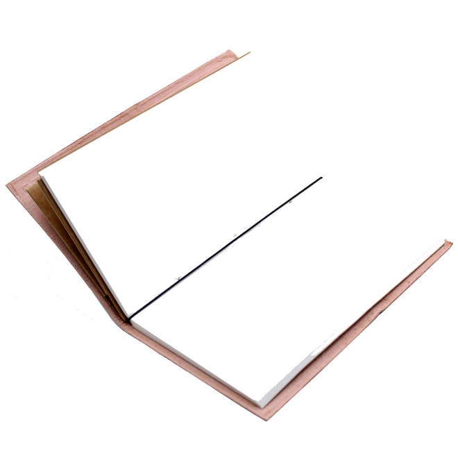 Additional Image for Handmade Leather Journal - Be the Change - Brown (80 pages)