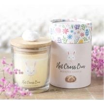 Hot Cross Bun Candle