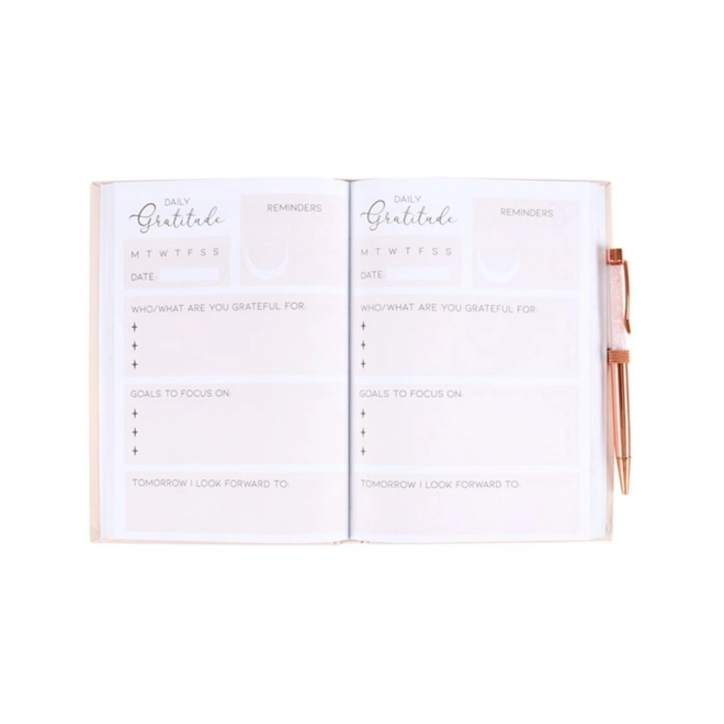 Additional Image for Gratitude Journal with Rose Quartz Pen
