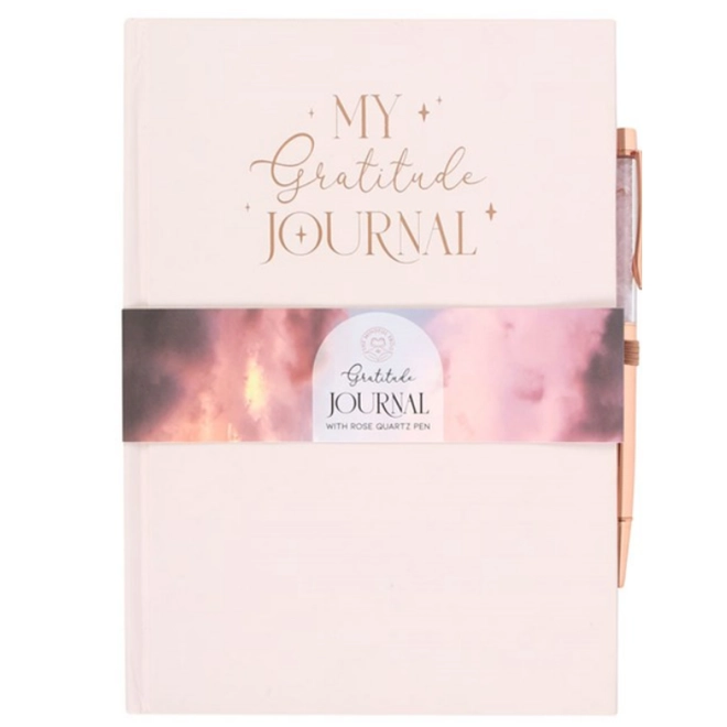 product Image for Gratitude Journal with Rose Quartz Pen