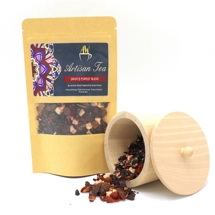 Druid's Forest Blend Tea 50g Pack & Herbal Teapot Set - Amber