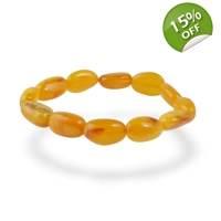 Baltic Amber Stretch Bracelet - O..
