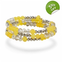 Amber Bracelet – Memory wire Brac..