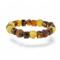 Baltic Amber Bracelet: Raw polish..