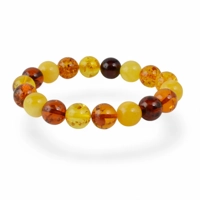 Multicolor 11mm amber bracelet fo..